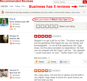 yelp reviewers special treatment